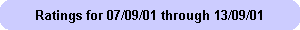 Ratings for 07/09/01 through 13/09/01